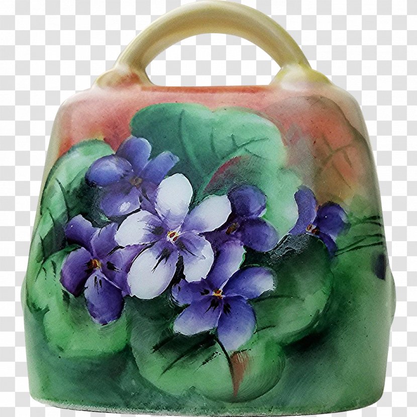 Purple Violet Lilac Cobalt Blue Flowerpot - Hand-painted Floral Material Transparent PNG