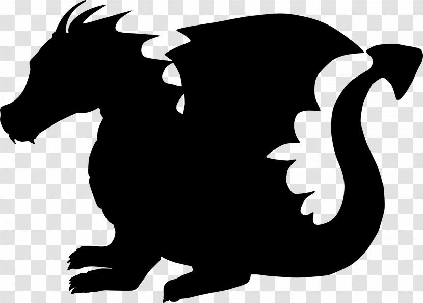 Silhouette Child Dragon Clip Art Transparent PNG