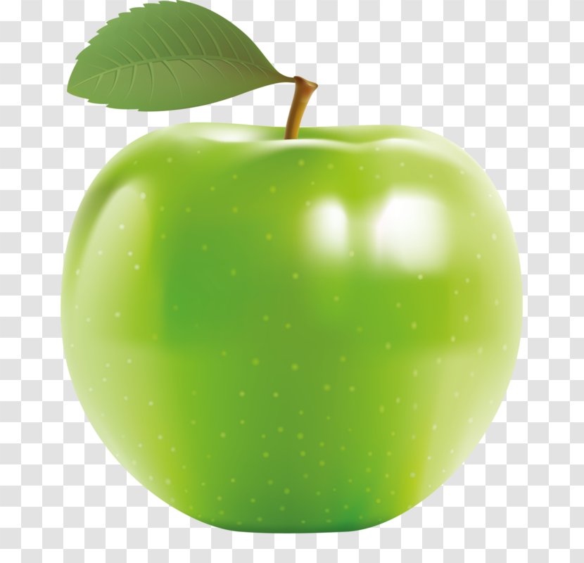 Apple Fruit Food Clip Art - A Green Transparent PNG