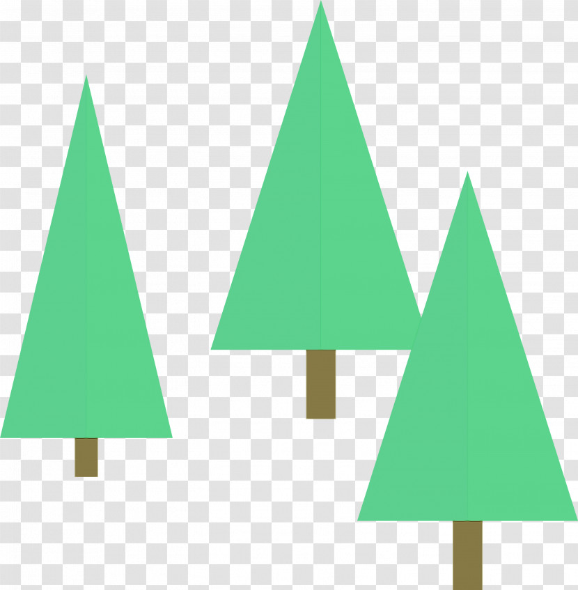 Triangle Green Meter Font Tree Transparent PNG