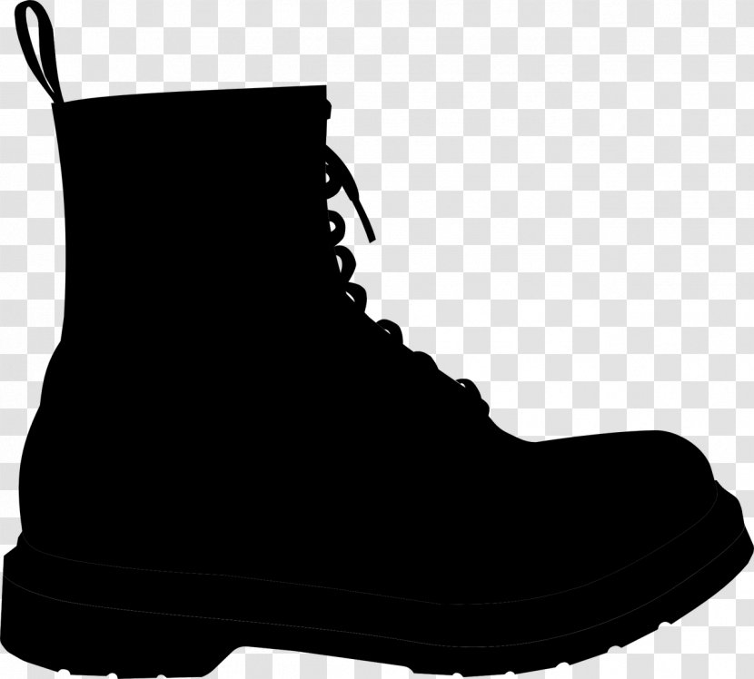 Black & White - M Shoe Boot Walking Font Transparent PNG
