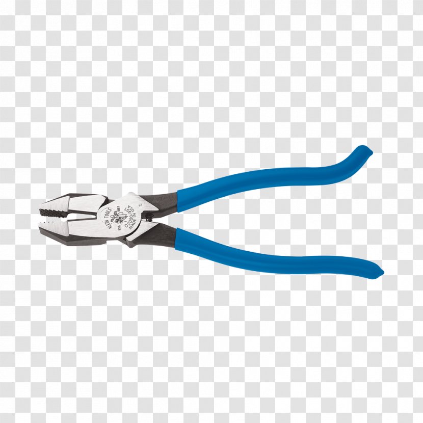 Diagonal Pliers Klein Tools Lineman's - Wire Stripper - Work Tool Transparent PNG