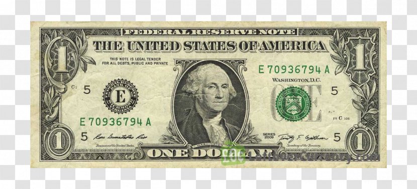 United States One-dollar Bill Dollar One Hundred-dollar Five-dollar Twenty-dollar - Bureau Of Engraving And Printing - Banknote Transparent PNG