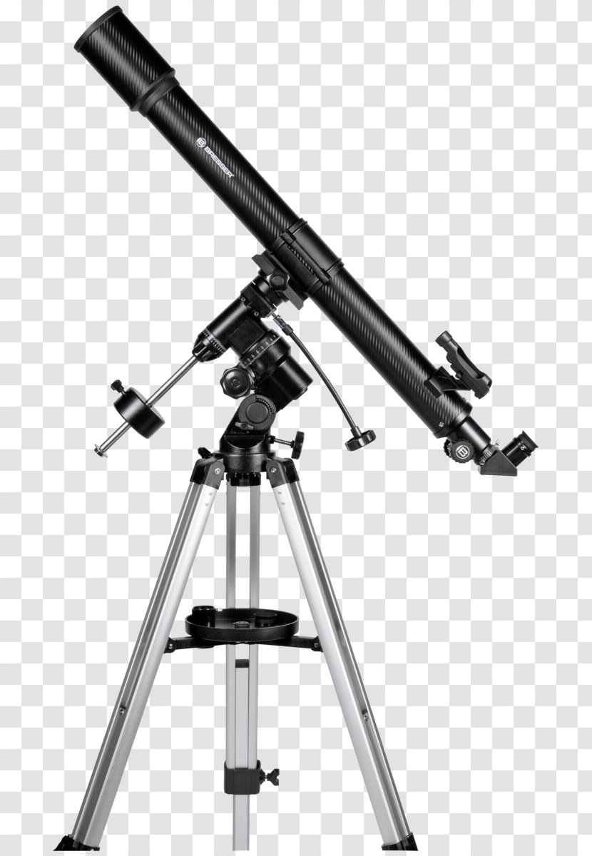 Refracting Telescope Bresser Equatorial Mount Focal Length - Aperture - Dark Transparent PNG