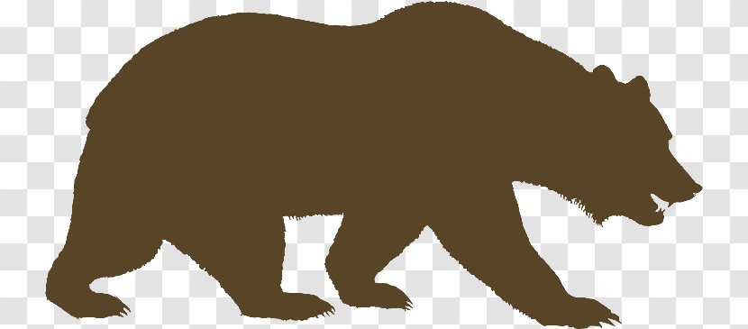 Grizzly Bear Vector Graphics Silhouette American Black - Royaltyfree - Drawing Transparent Transparent PNG