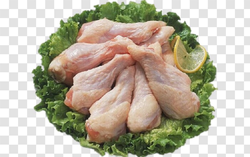 White Cut Chicken Meat Poultry - Ham - Fresh Lettuce Transparent PNG