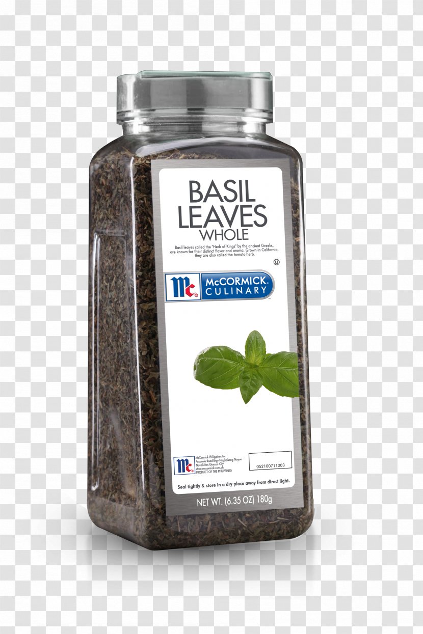Basil Herb McCormick & Company Flavor Seasoning - Spice Transparent PNG