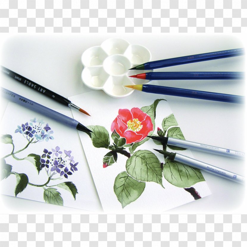 Watercolor Painting Fudepen Paintbrush Ink Brush - Cutlery Transparent PNG