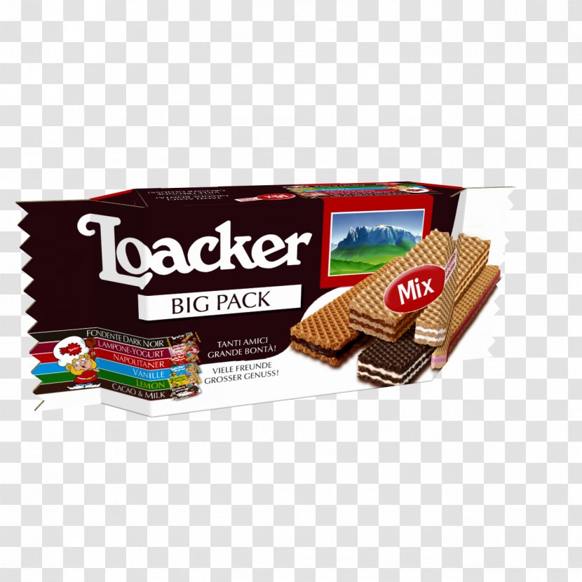 Wafer Bolzano Milk Chocolate Loacker - Flavor - Pack Transparent PNG