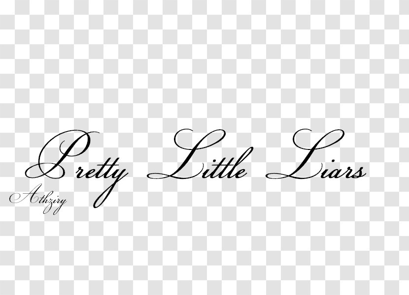 Text Logo Pretty Little Liars Font - Handwriting Transparent PNG