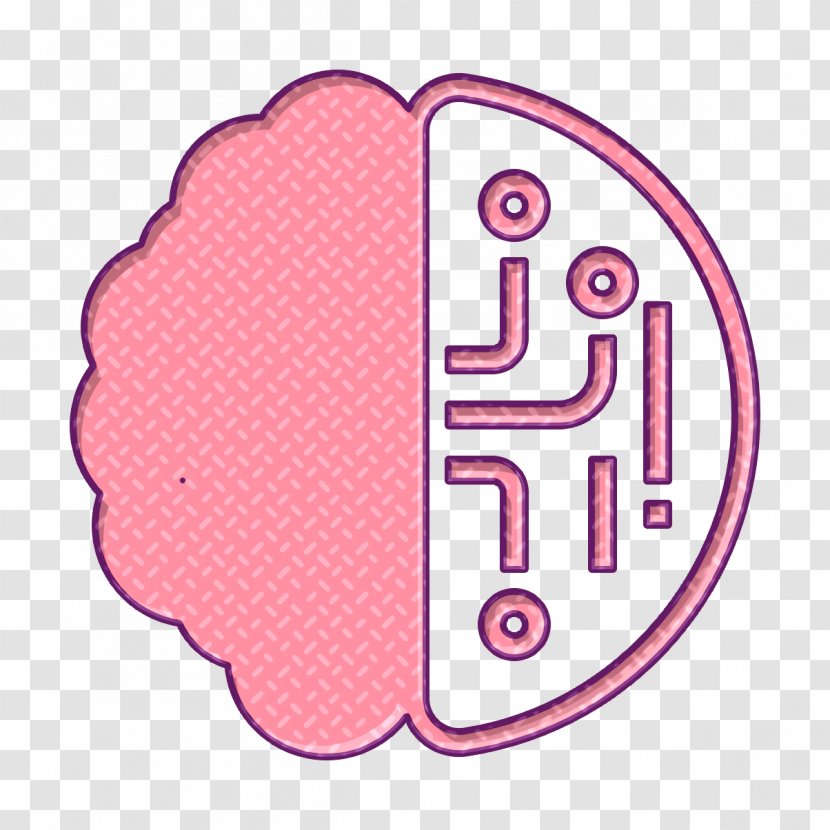 Artificial Intelligence Icon - Pink Predictive Analytics Transparent PNG