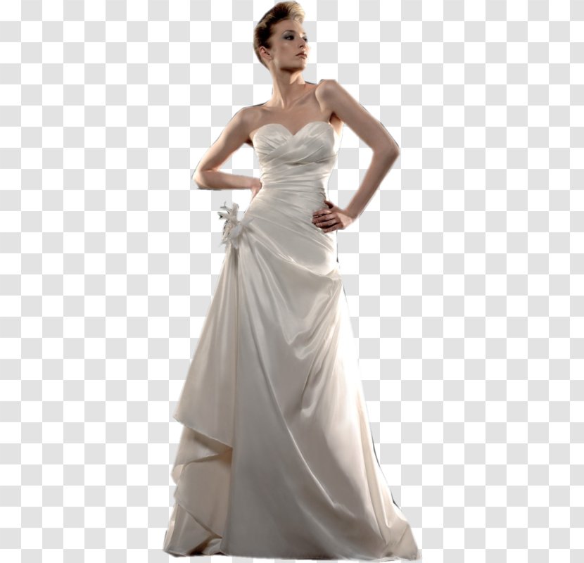 Wedding Dress Evening Gown Woman - Heart Transparent PNG