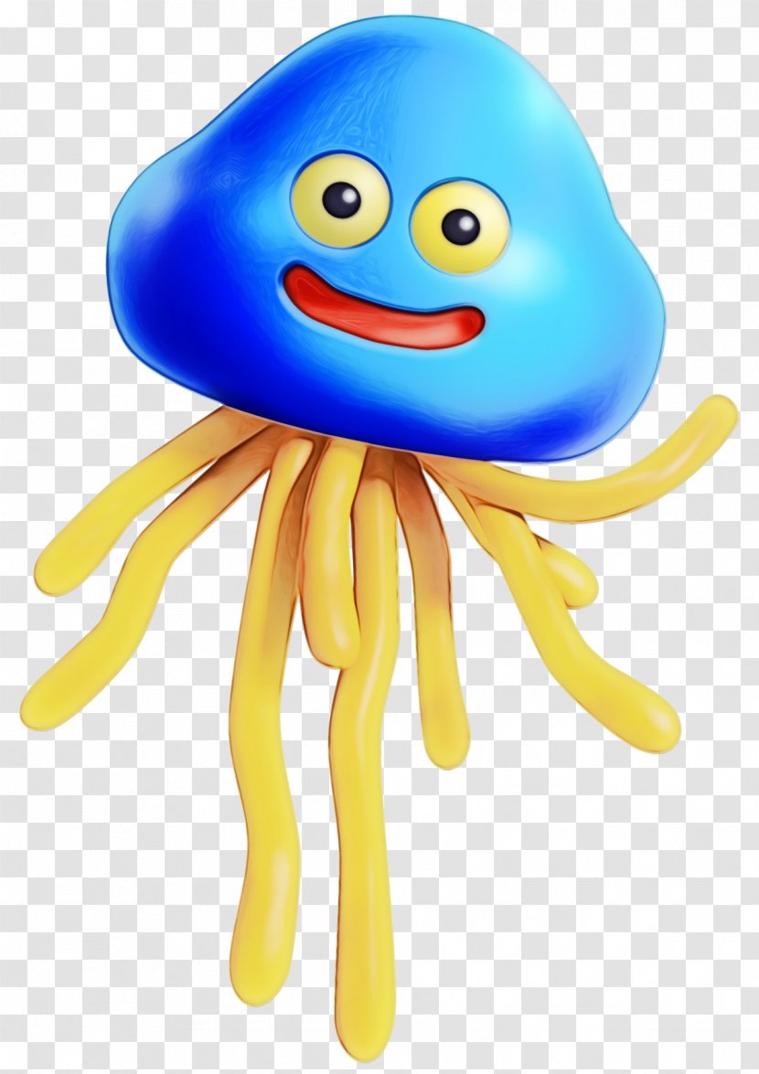 Emoticon - Jellyfish - Smile Yellow Transparent PNG