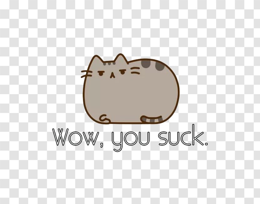 Pusheen Sticker Giphy Cat - Brown Transparent PNG