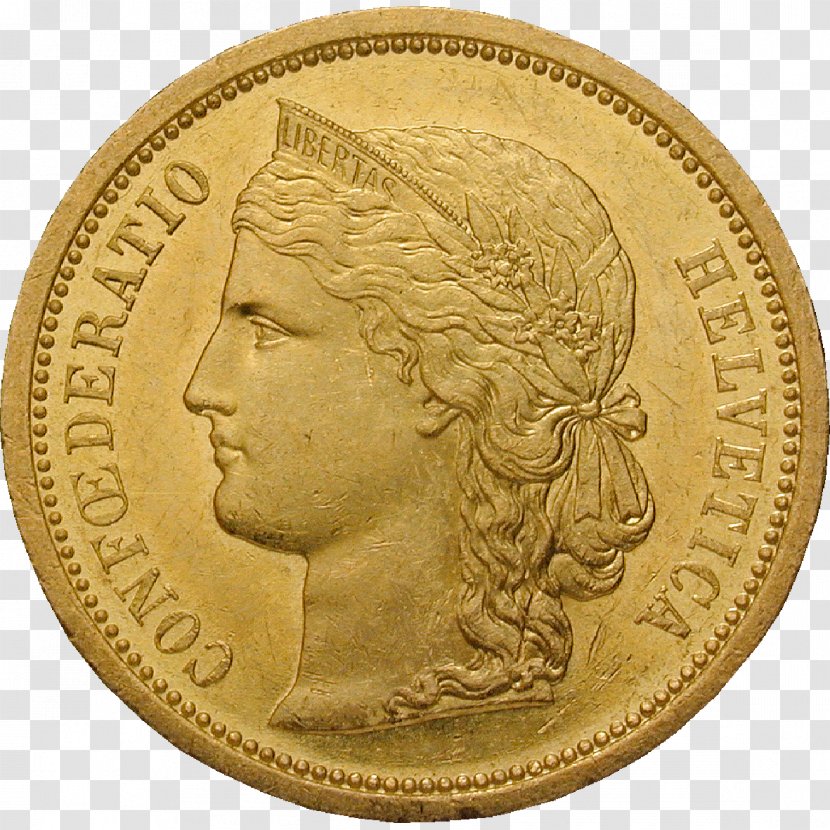 Commemorative Coin Gold Switzerland Numismatics Transparent PNG