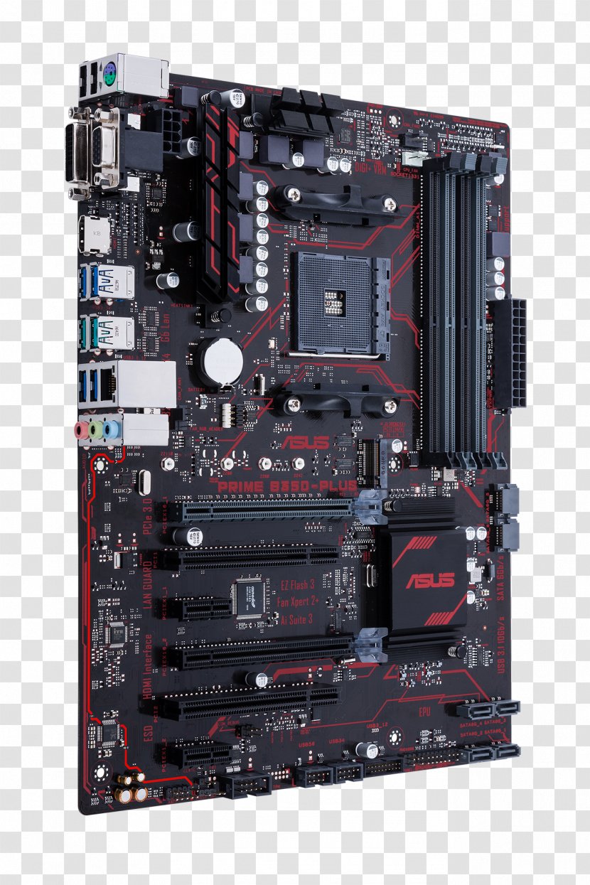 Socket AM4 Motherboard Ryzen ATX DDR4 SDRAM - Electronic Device - Computer Component Transparent PNG