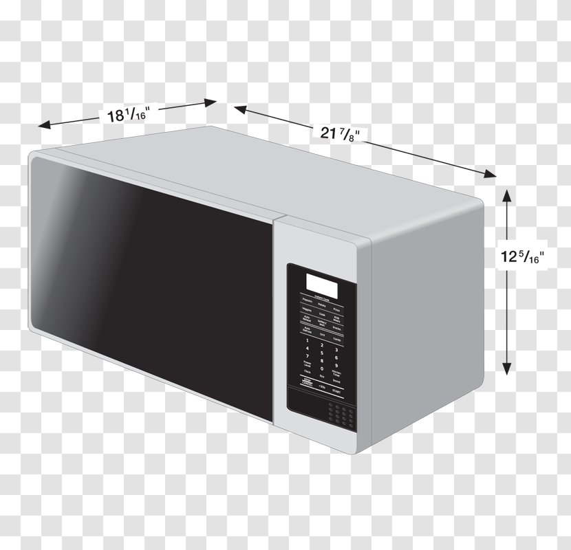 Microwave Ovens Countertop Kitchen Samsung MG14H3020 MG11H2020 - CABINET Top View Transparent PNG