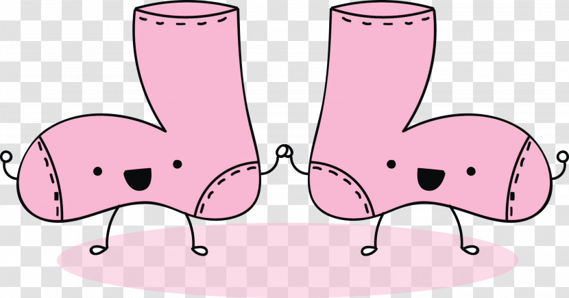 Pink Cartoon Furniture Line Transparent PNG