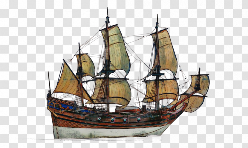 Sailing Ship Caravel Fluyt Vehicle Carrack Transparent PNG