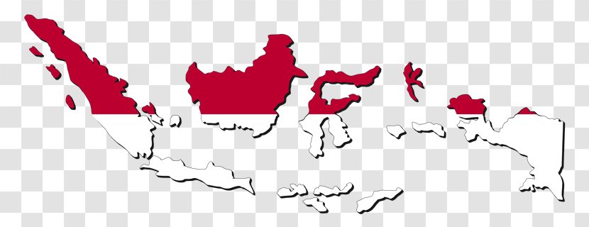 Flag Of Indonesia Indonesian National Revolution World Map - Heart Transparent PNG