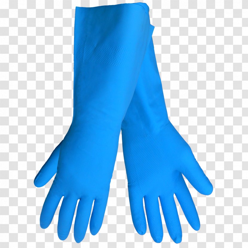 Medical Glove Finger Turquoise - Electric Blue - Hand Transparent PNG