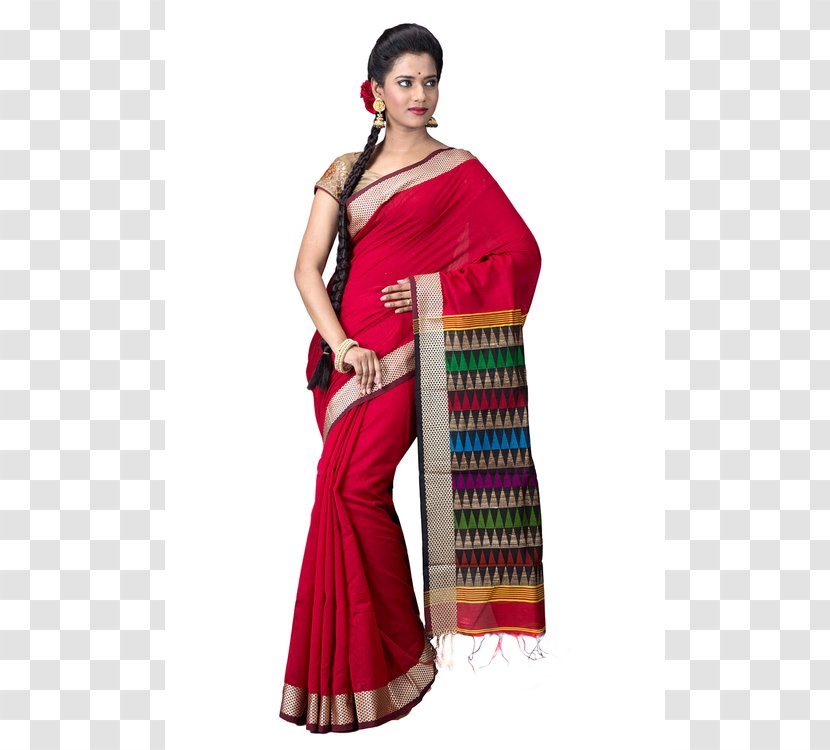 Sari Handloom Saree Silk Cotton Clothing - Amazoncom - Dress Transparent PNG