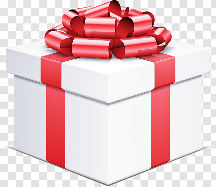 Present Red Ribbon Gift Wrapping Material Property Transparent PNG