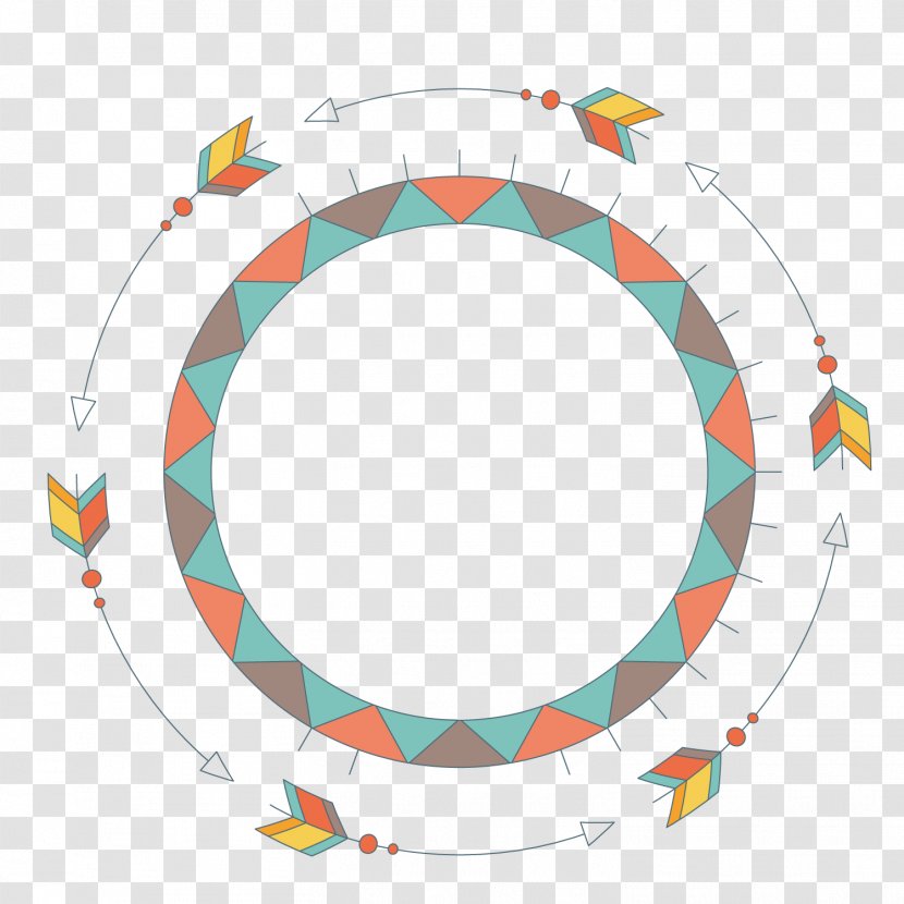 Euclidean Vector Drawing - Pattern - Round Arrow Transparent PNG