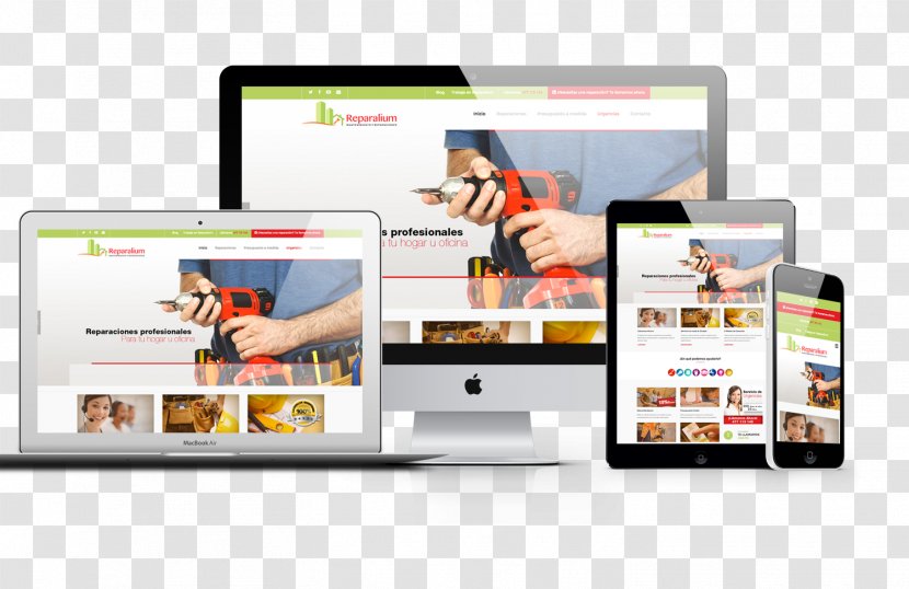 Responsive Web Design Brand Page - Advertising Transparent PNG