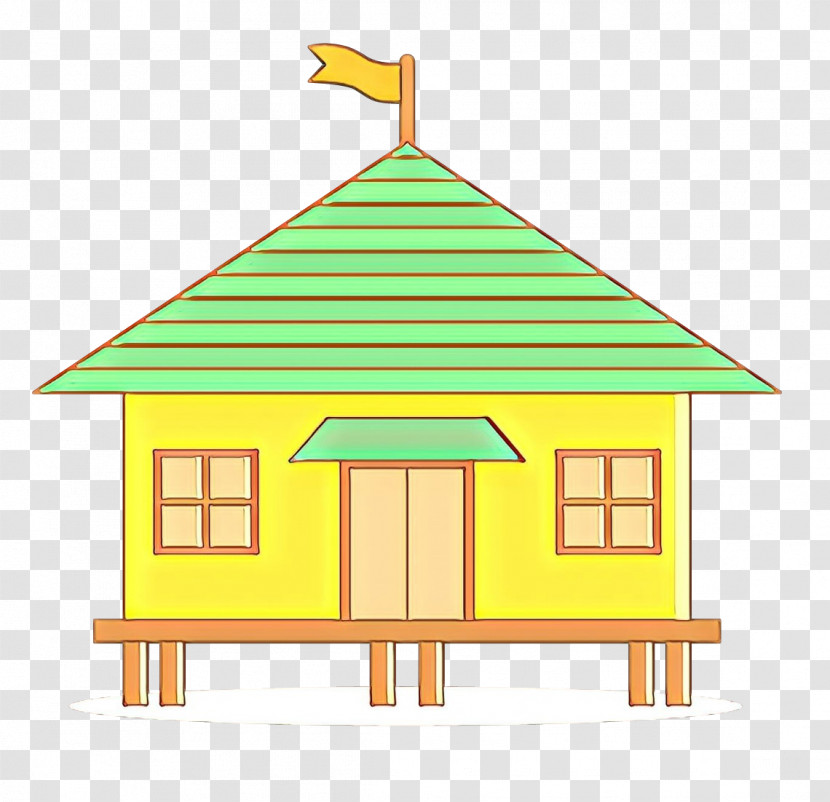 House Property Roof Home Yellow Transparent PNG