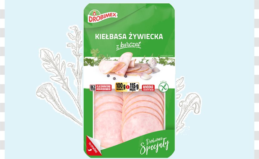 Product Lunch Meat Sausage Mięso Drobiowe Gluten-free Diet - Glutenfree - Yw Transparent PNG