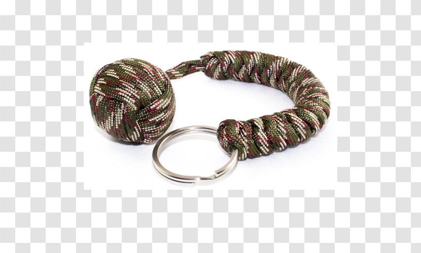 Monkey's Fist Parachute Cord Key Chains Lanyard Knot - Keyring - Rope Transparent PNG