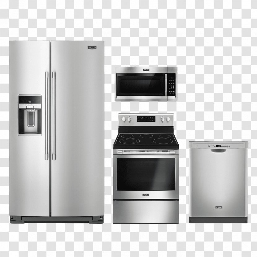 Refrigerator Maytag Cooking Ranges Electric Stove Home Appliance - Kitchen Transparent PNG
