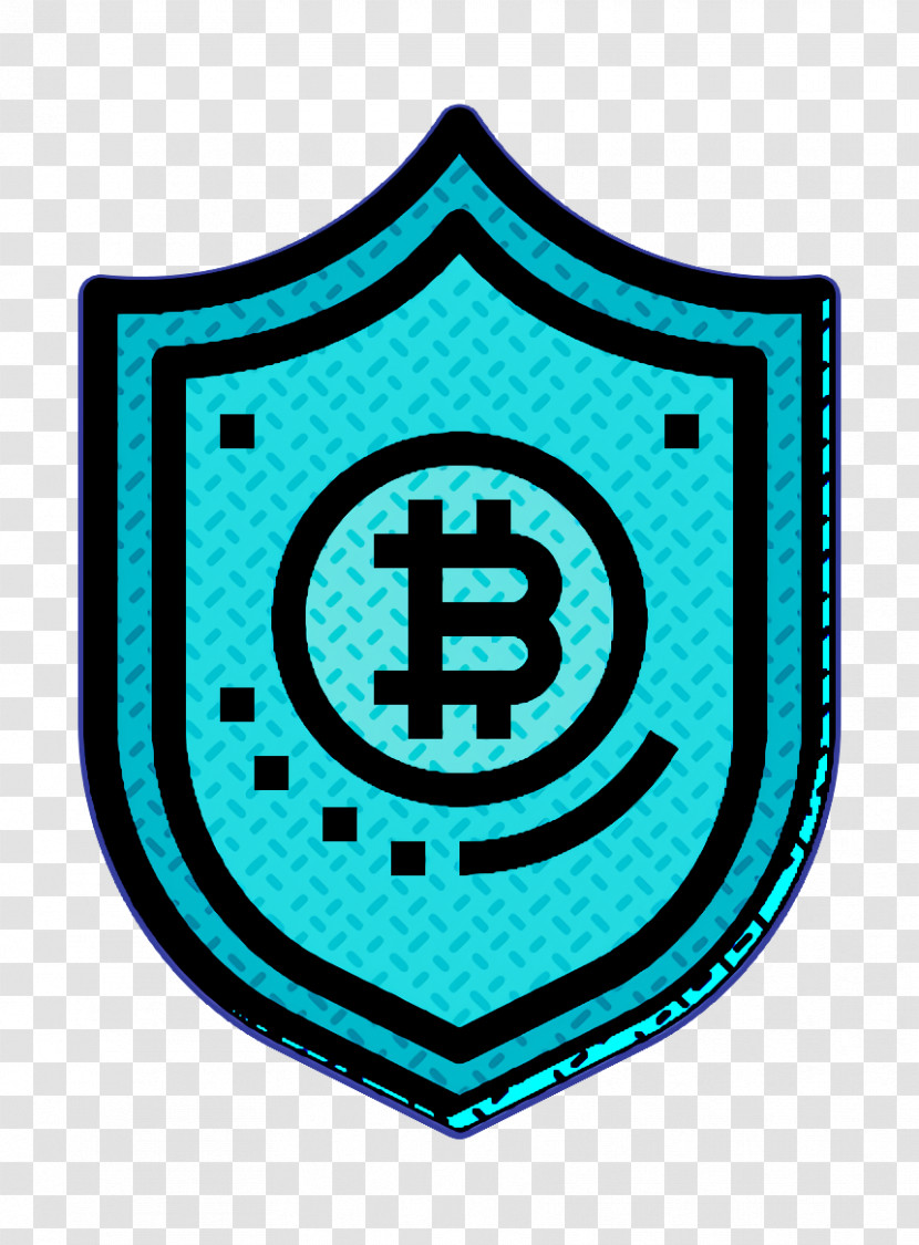 Shield Icon Bitcoin Icon Transparent PNG
