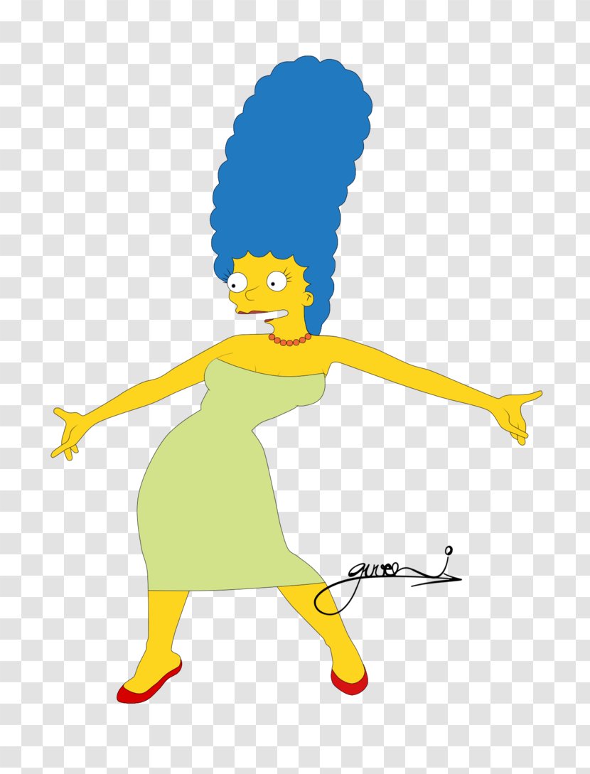 Beak Human Behavior Cartoon Clip Art - Marge Simpson Transparent PNG