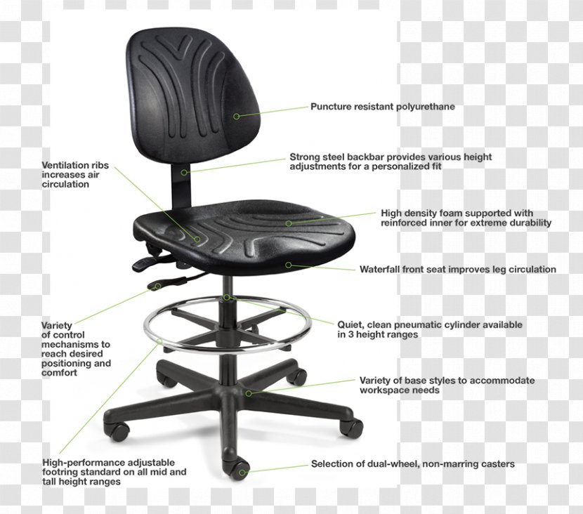 Bevco Precision Manufacturing Co Inc Stool Chair Cleanroom Seat - Tables And Chairs Transparent PNG