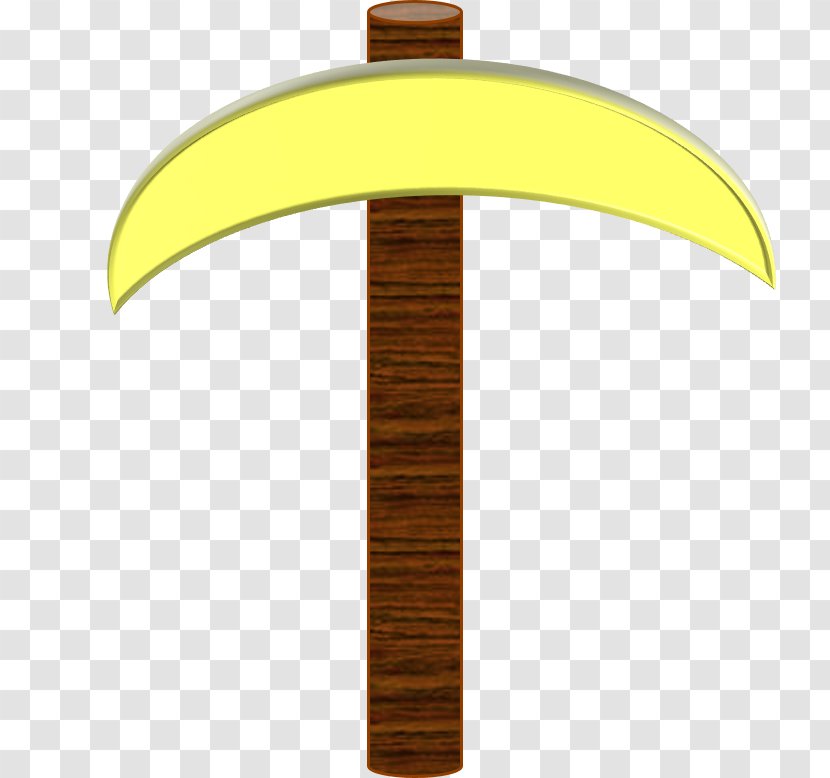 Minecraft Pickaxe Clip Art - Tool - Golden Clipart Transparent PNG