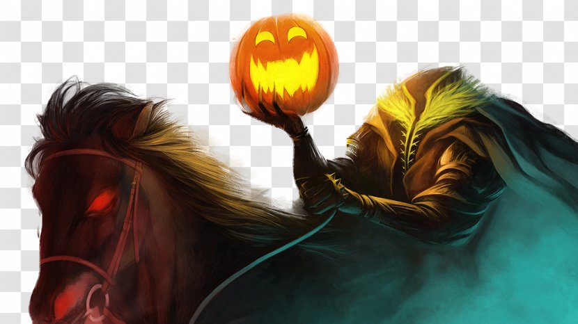 The Legend Of Sleepy Hollow Ichabod Crane Headless Horseman Halloween - Heart - Knight Transparent PNG
