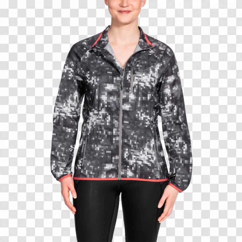 Sleeve Jacket Outerwear Jack Wolfskin Blouse - Rainforest Transparent PNG
