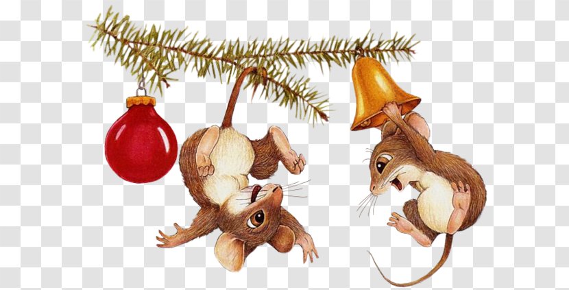 Christmas Rat Gift Clip Art - Rodent Transparent PNG