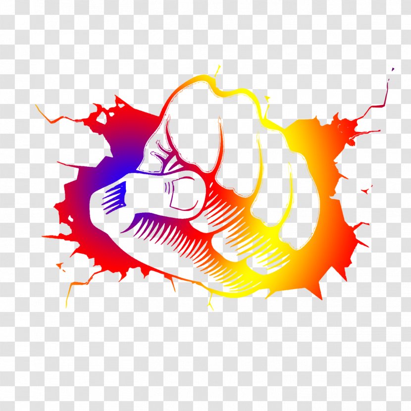 Poster Designer - Colorful Fist Transparent PNG