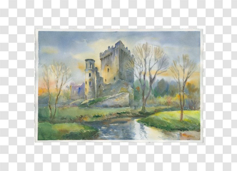 Blarney Castle Watercolor Painting Ireland In Watercolour Transparent PNG