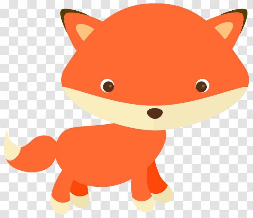 Red Fox Cartoon Clip Art - Cat Like Mammal - Cute Transparent PNG