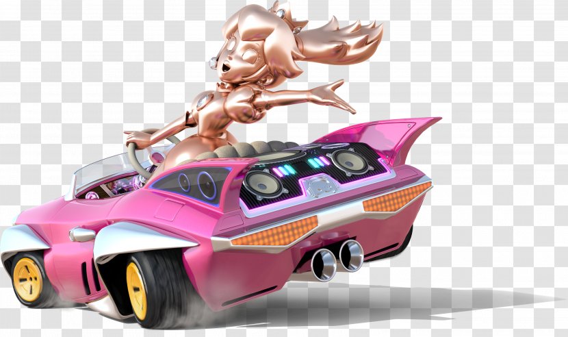 Mario Kart 8 Deluxe Bros. Princess Peach - Pink Transparent PNG