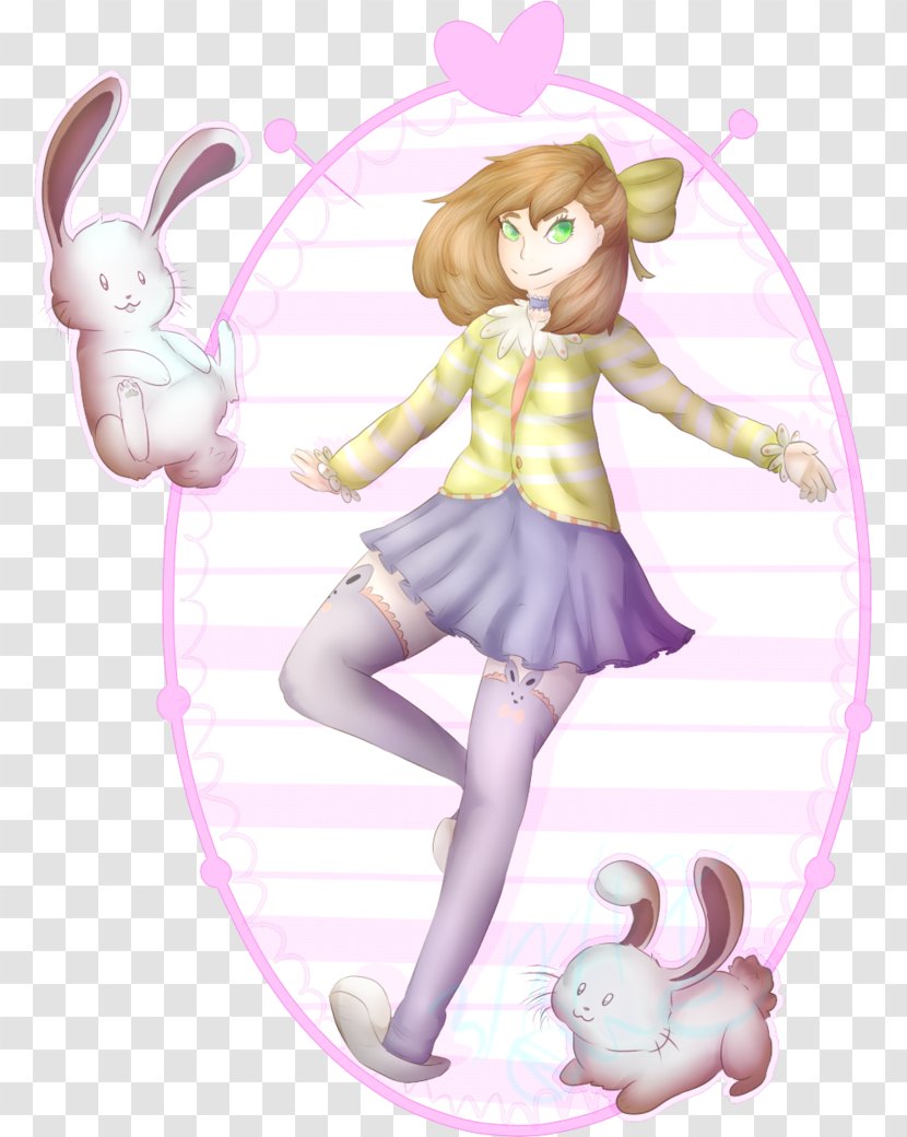 Rabbit Easter Bunny Fairy Cartoon - Frame Transparent PNG