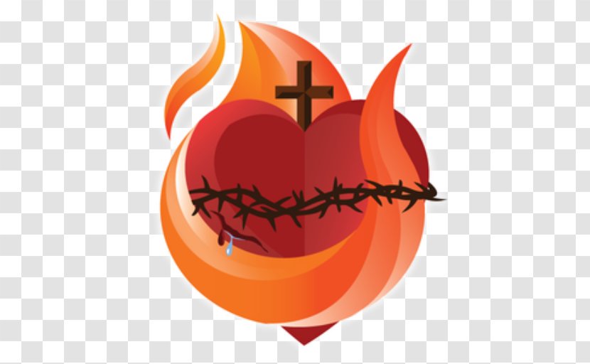 Sacred Heart Christianity God - Jack O Lantern - Flame Transparent PNG