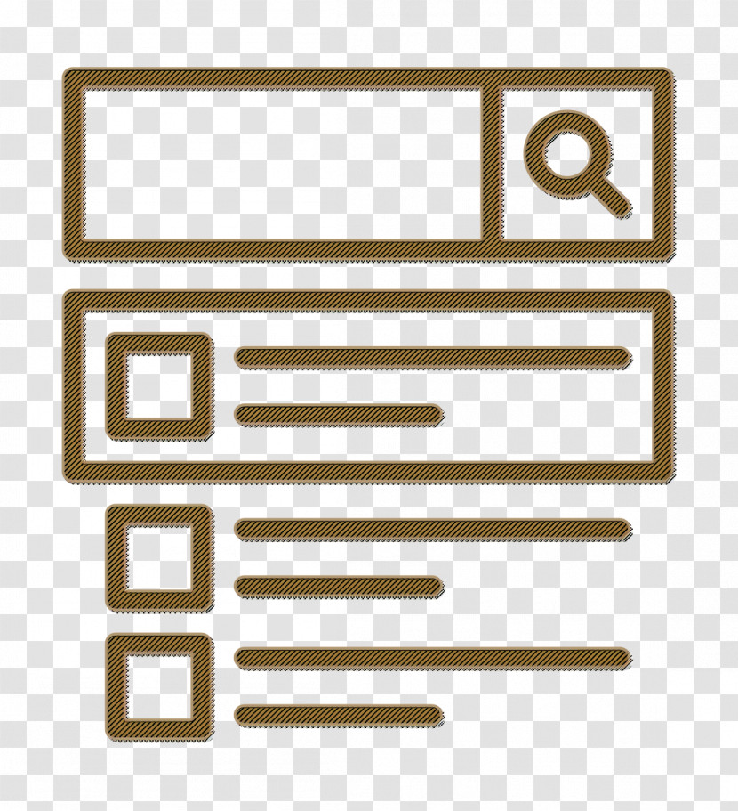 SEO And Online Marketing Elements Icon Search Icon Transparent PNG