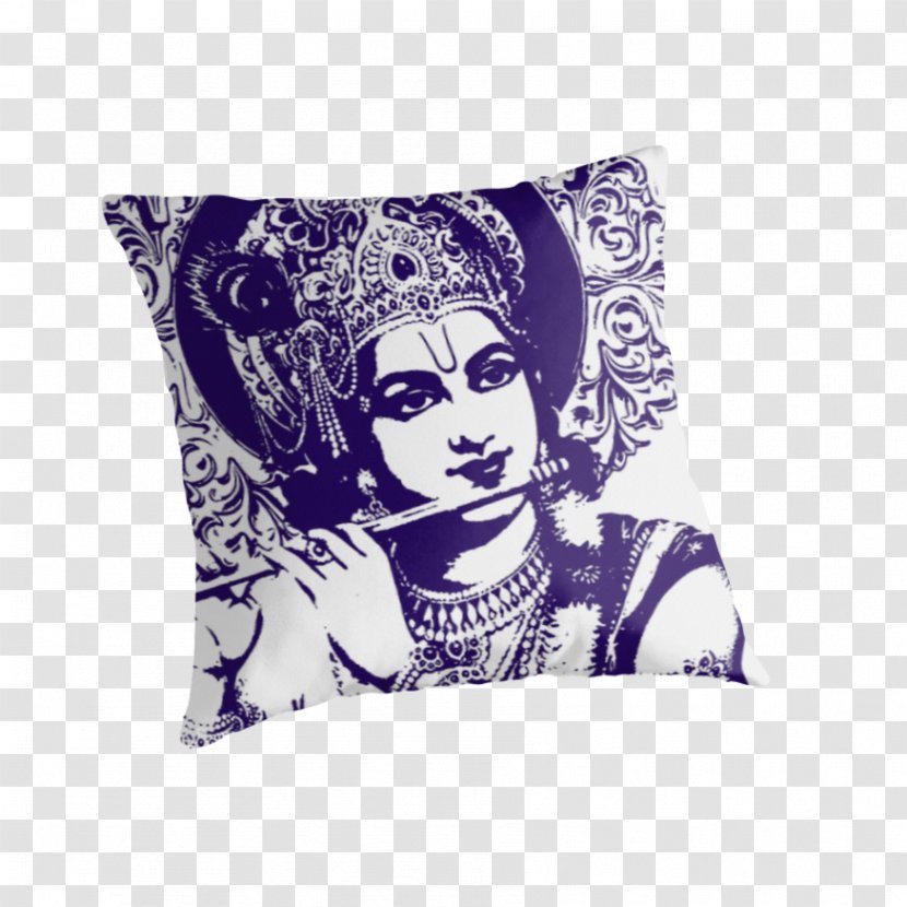 Krishna Purple Innovation Throw Pillows Cushion Rama - Lord Transparent PNG