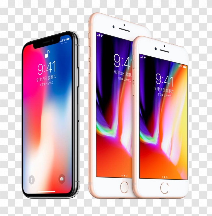 IPhone 8 X 4 Smartphone T-Mobile - IPhone,X Mobile Phone Transparent PNG