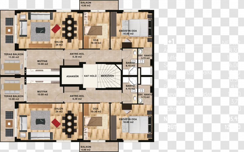 Floor Plan Architectural Engineering Kế Hoạch Apartment Mycale - Kitchen - Kat Transparent PNG